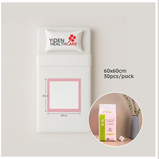 (60x60cm) 5-Layer Disposable Underpad - 30pcs/pack
