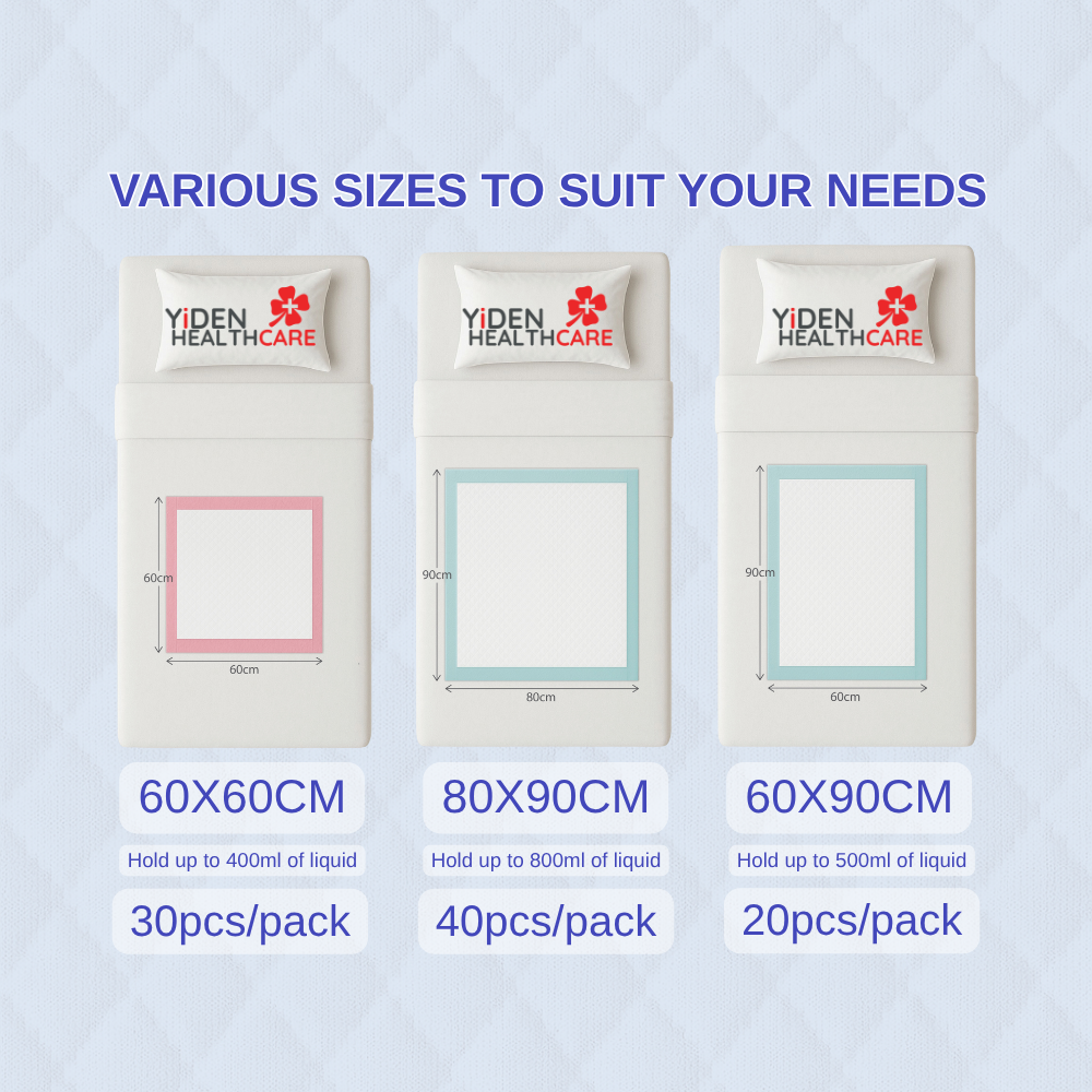 (60x60cm) 5-Layer Disposable Underpad - 30pcs/pack