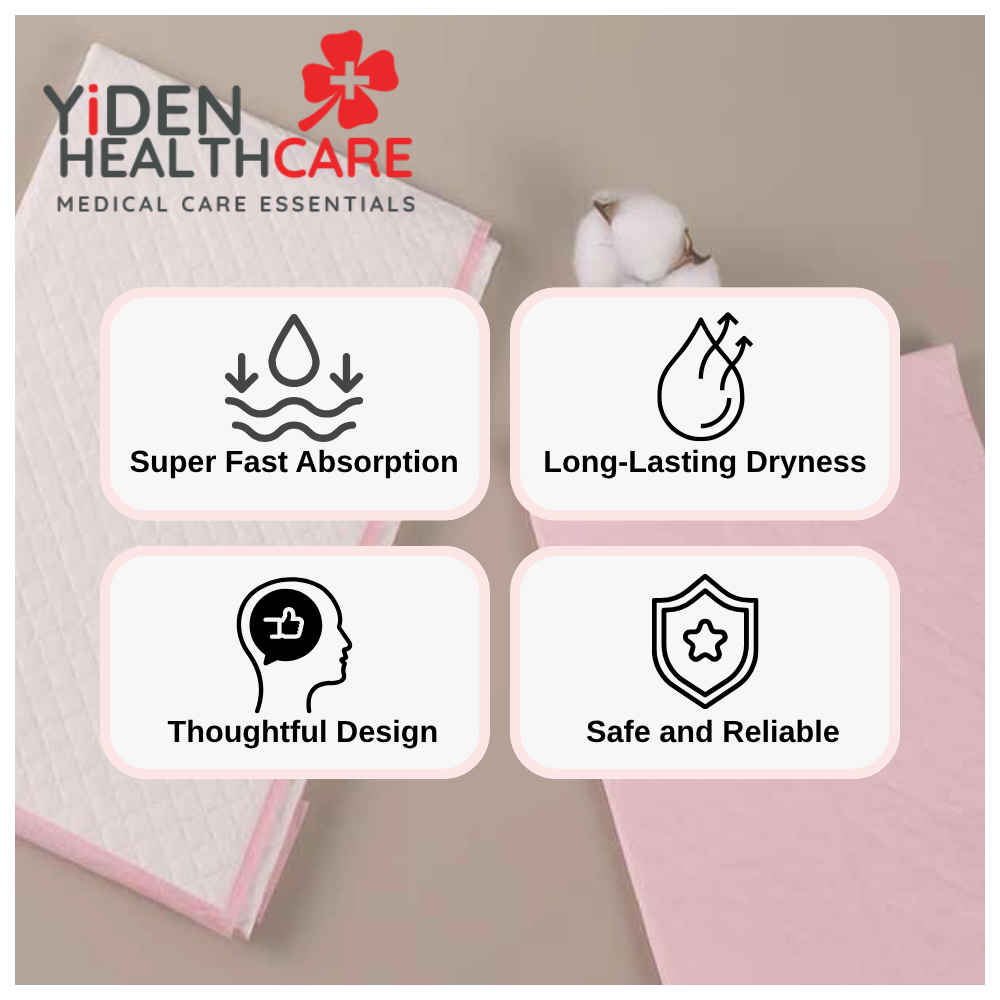 (60x60cm) 5-Layer Disposable Underpad - 30pcs/pack