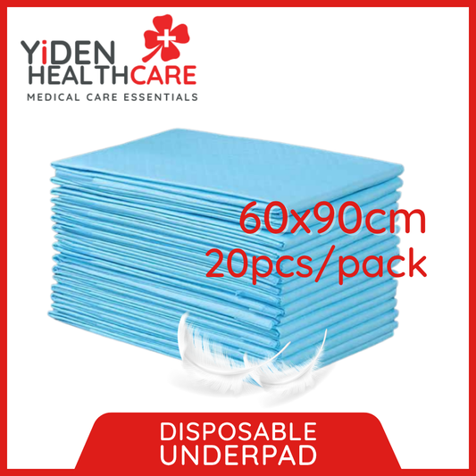 (60x90cm) 5-Layer Disposable Underpad - 20pcs/pack